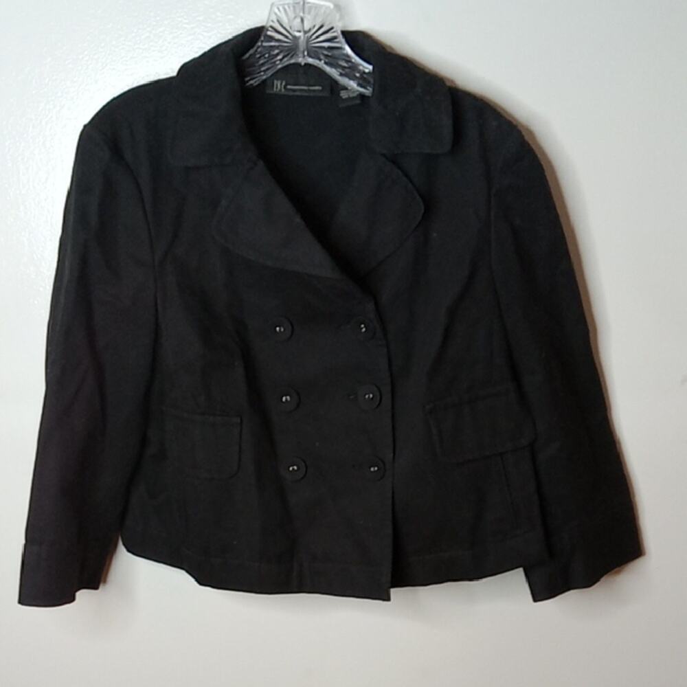 INC International Concepts Women's Size Medium Elegant Black Pea Coat